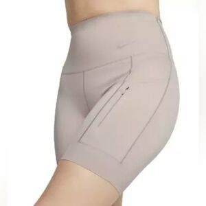 Nike Universa Women's High-Waisted 8" Biker Shorts with Pockets DQ5994-272 Sz M